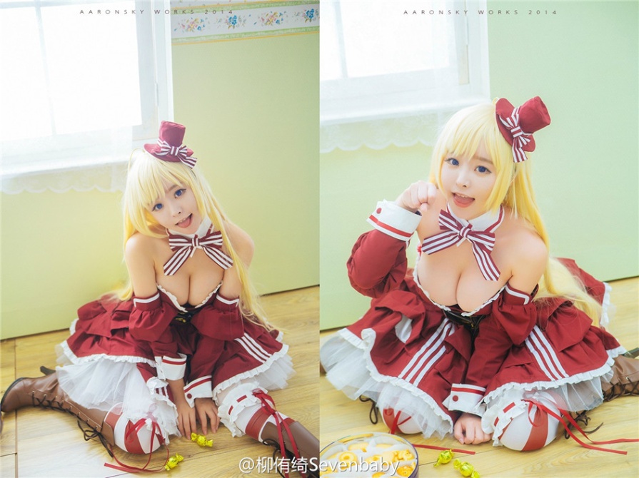 90后coser柳侑绮sevenbaby cosplay卡通美女巨乳诱惑写真(第32页)