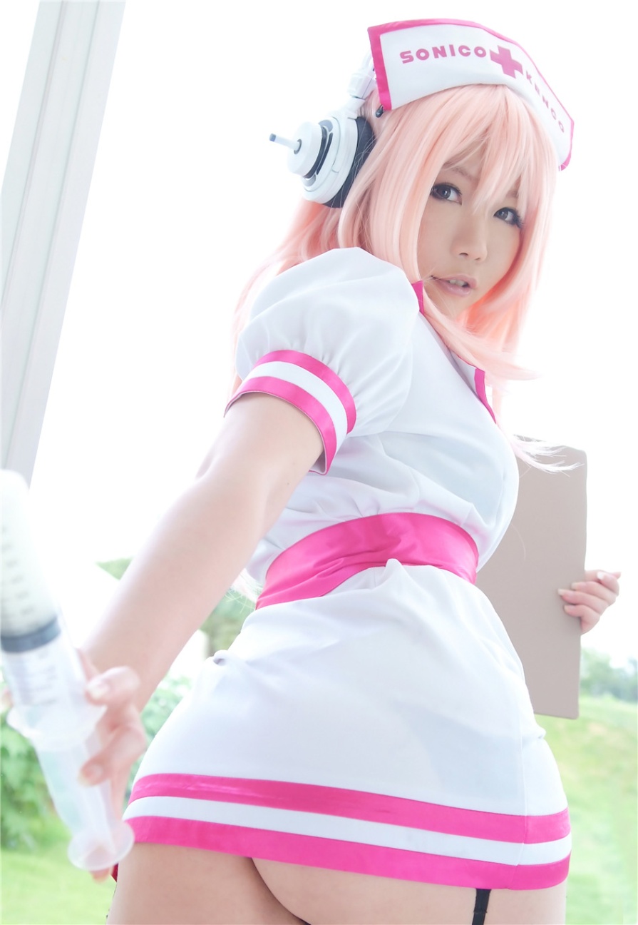 [Allgravure] 可爱日本少女cosplay护士雅蠛蝶打针黑丝大尺度写真图片(第15页)