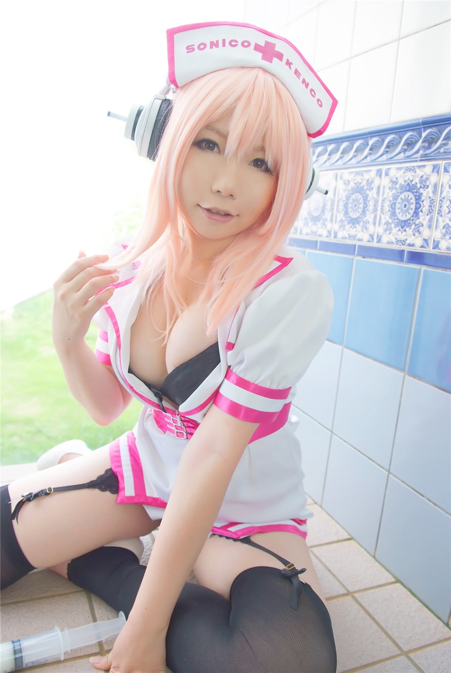 [Allgravure] 可爱日本少女cosplay护士雅蠛蝶打针黑丝大尺度写真图片(第34页)