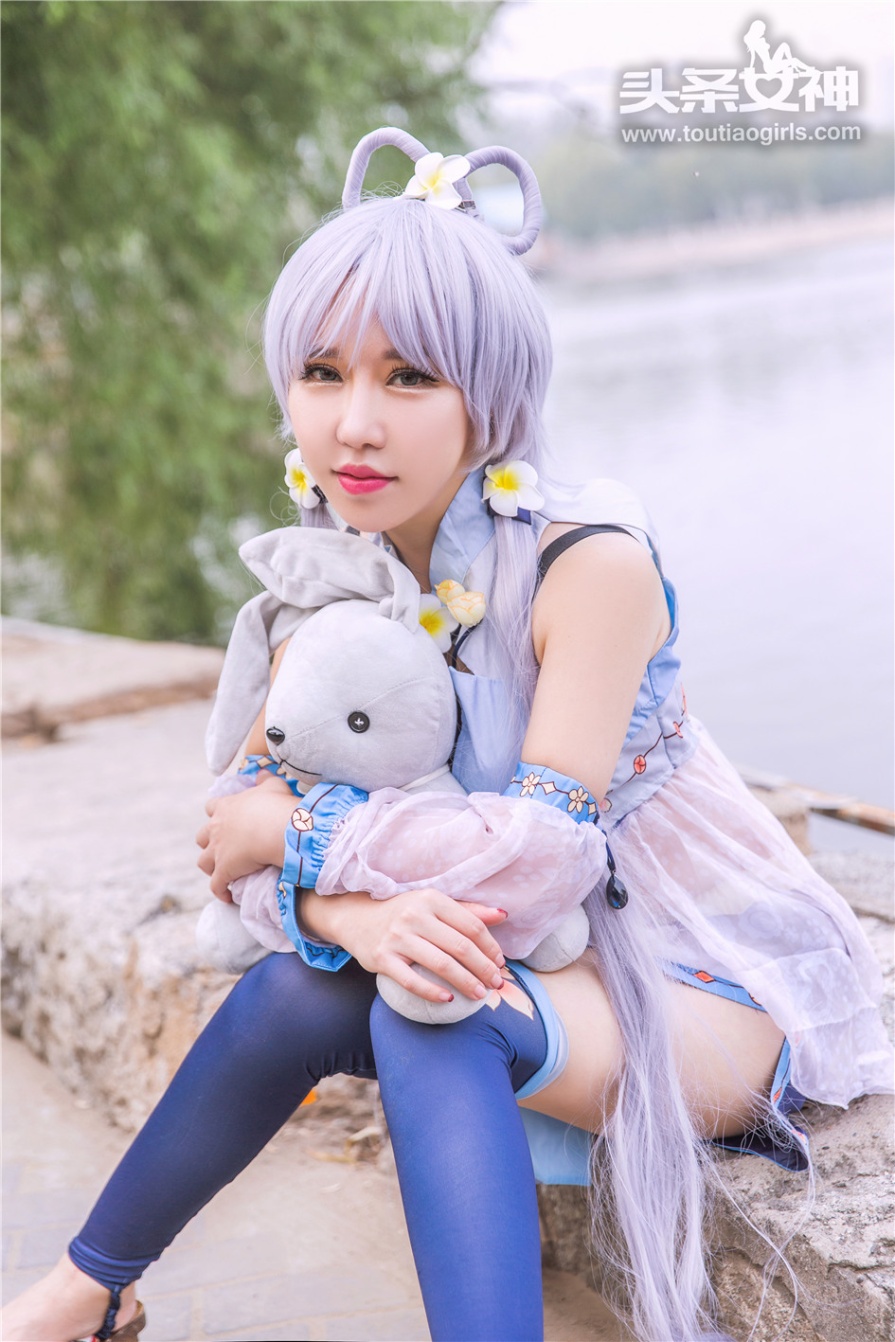 [头条女神] cosplay白发美女欣欣性感美臀写真图片(第3页)