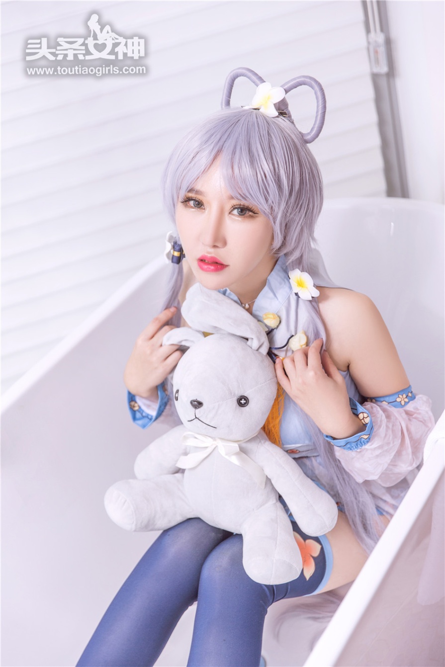 [头条女神] cosplay白发美女欣欣性感美臀写真图片(第9页)