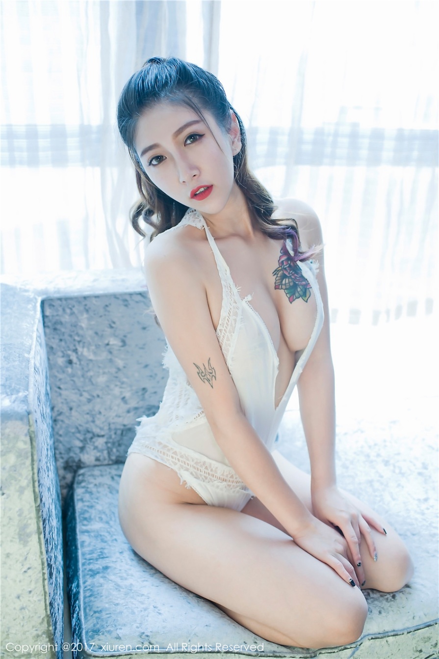 纹身美女杜花花蕾丝情趣内衣捆绑艺术写真图片(第30页)