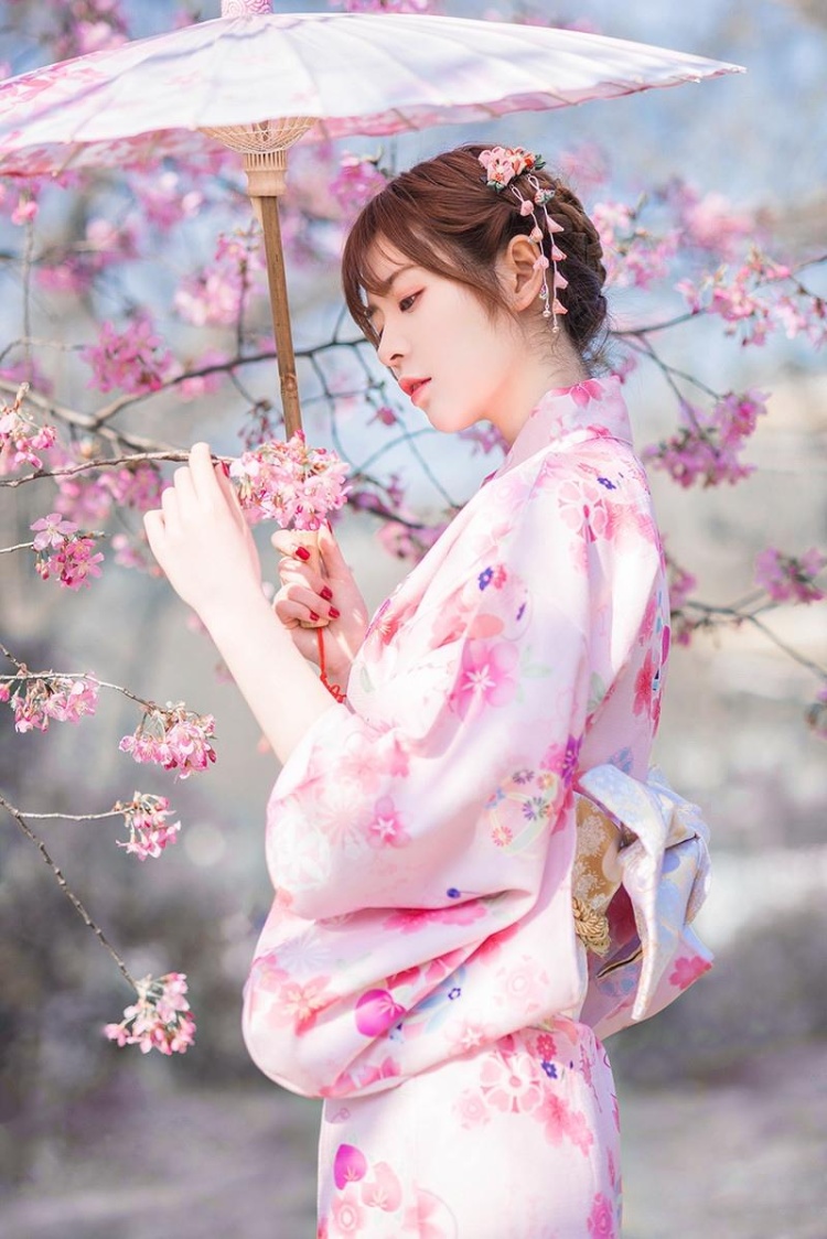 樱花和服美女清新写真图片(第9页)