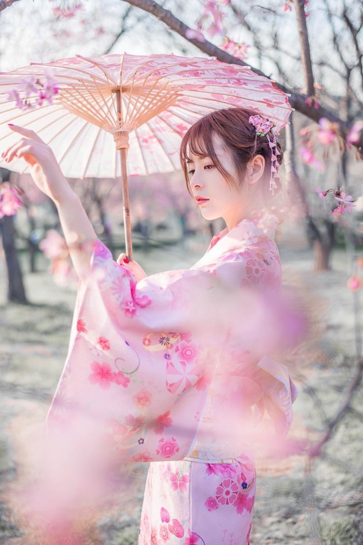 樱花和服美女清新写真图片(第10页)