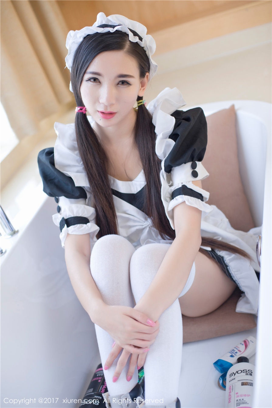 白皙美女赵颖女仆装迷人酥胸诱惑写真图片(第41页)