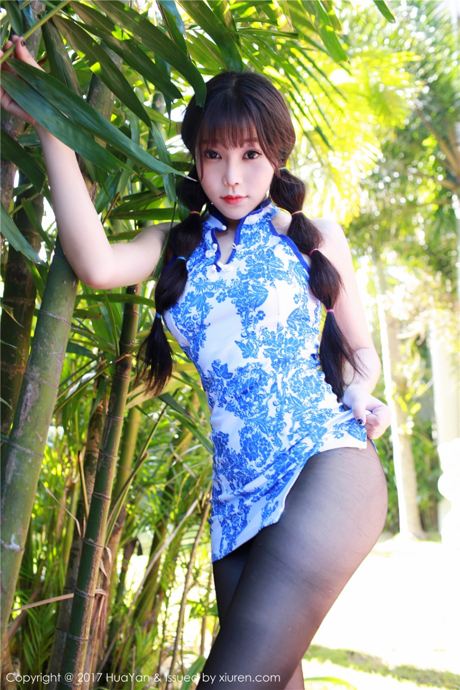 情趣旗袍美女芝芝Booty室外开档裤袜美臀诱惑写真(第43页)