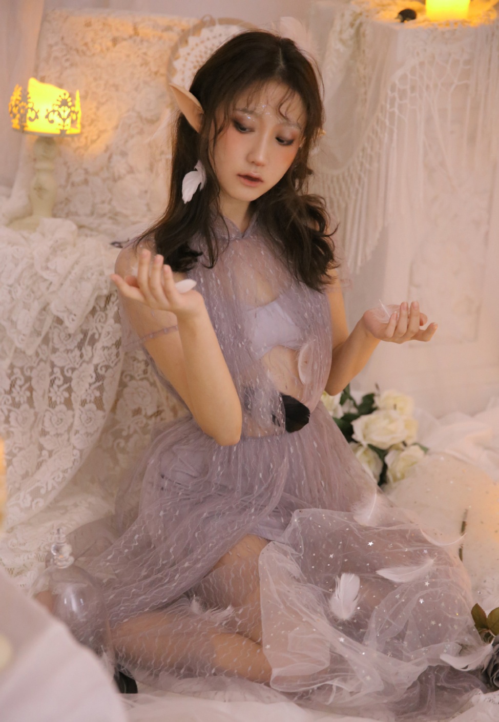 透视装美女万圣节小精灵cosplay私拍(第7页)