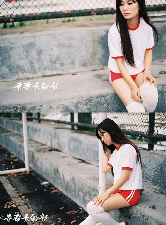 甜美学生妹球场运动服写真照片(第7页)