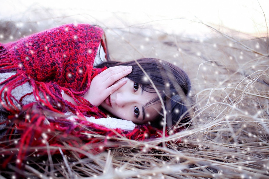 嫩模美女冬季户外写真照片(第3页)