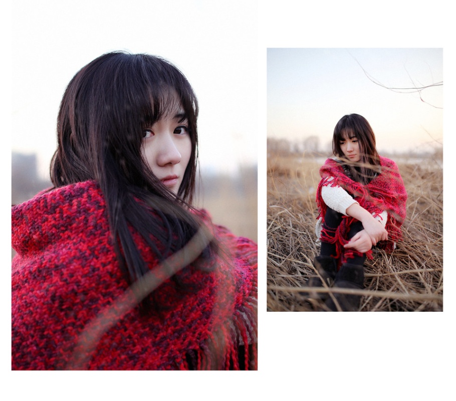 嫩模美女冬季户外写真照片(第11页)