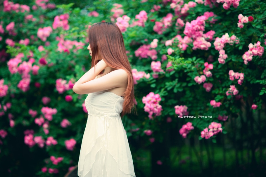 童颜美女蔷薇花园唯美写真照片(第9页)