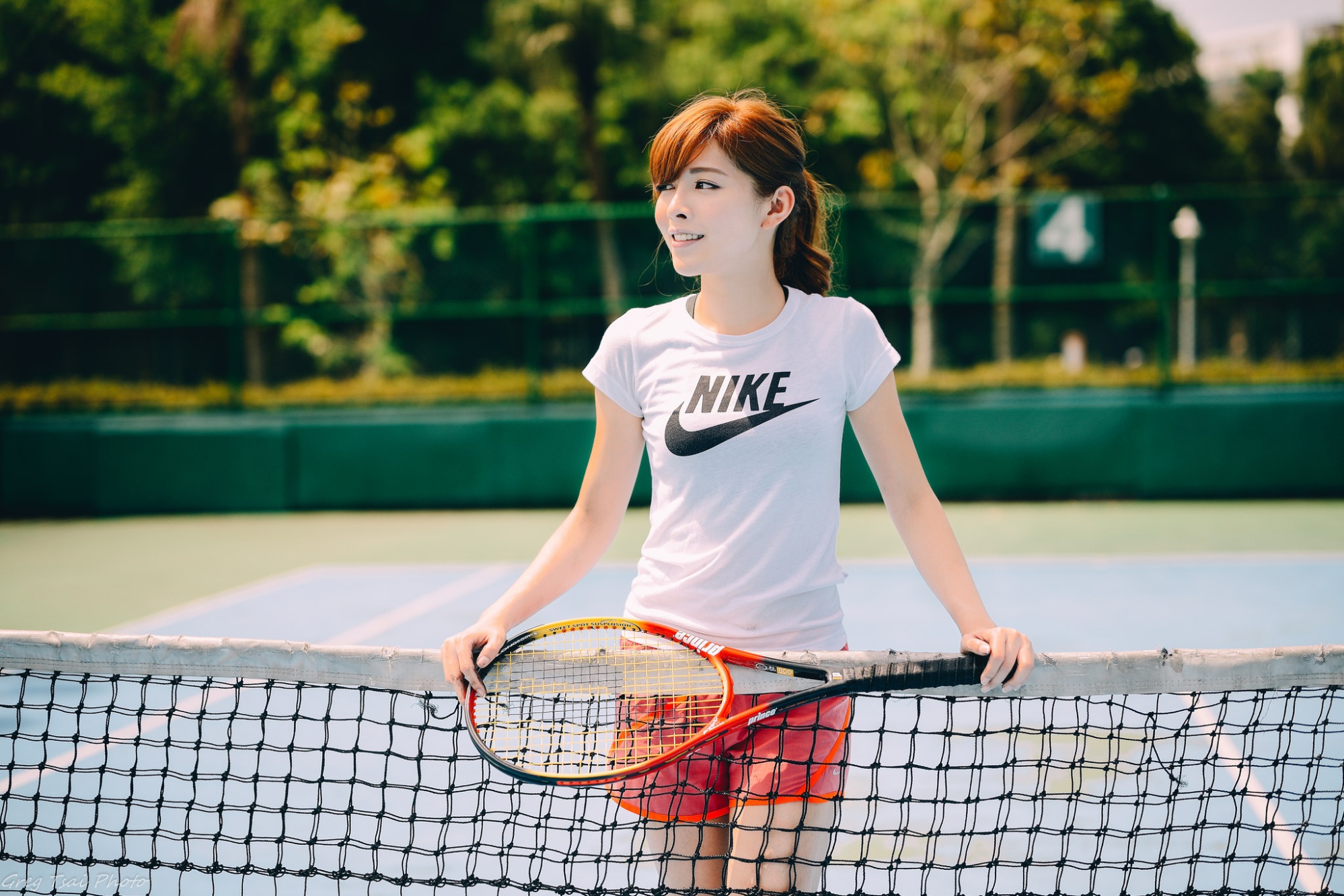 清纯美女阿笺网球运动服户外写真图片(第4页)