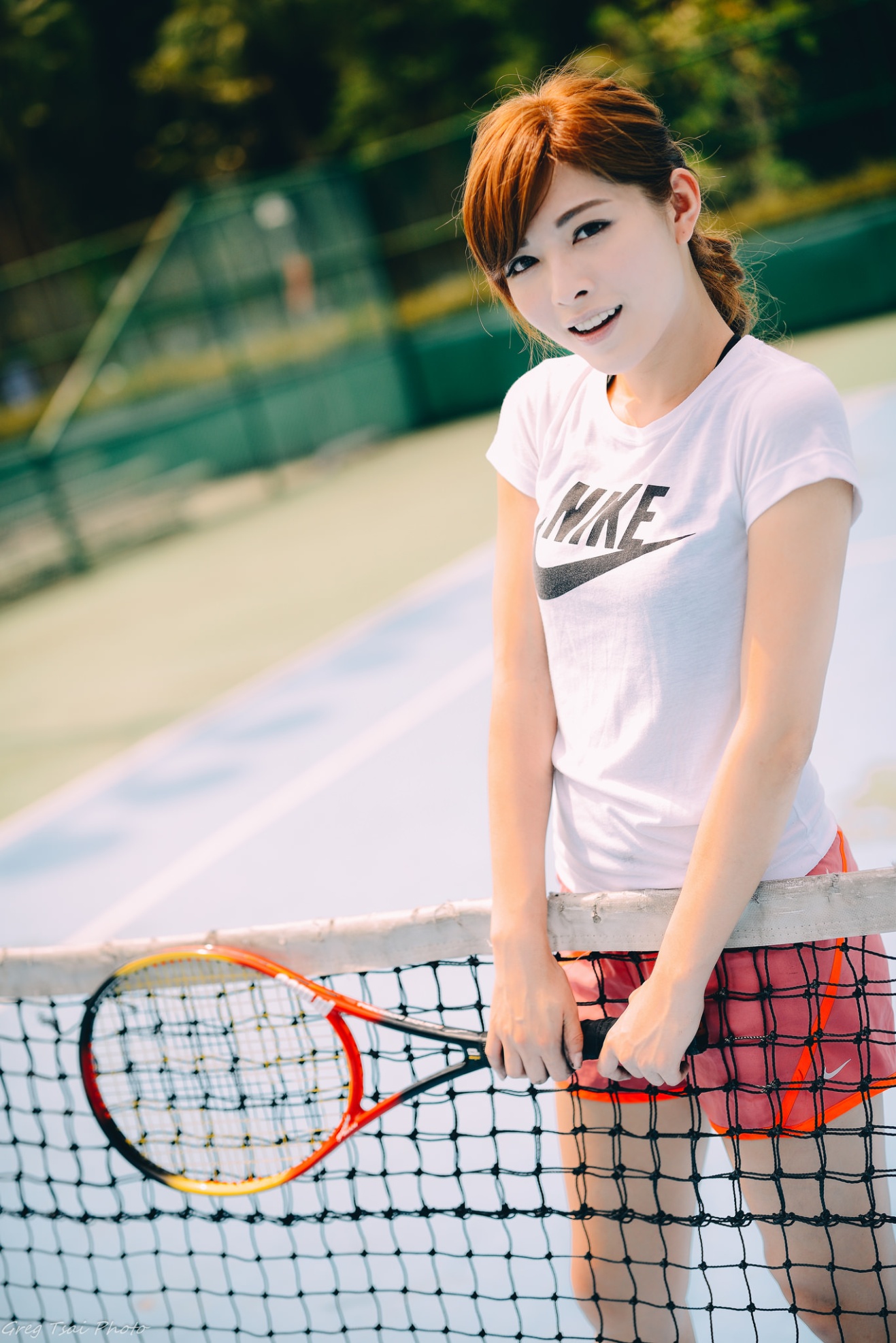 清纯美女阿笺网球运动服户外写真图片(第5页)