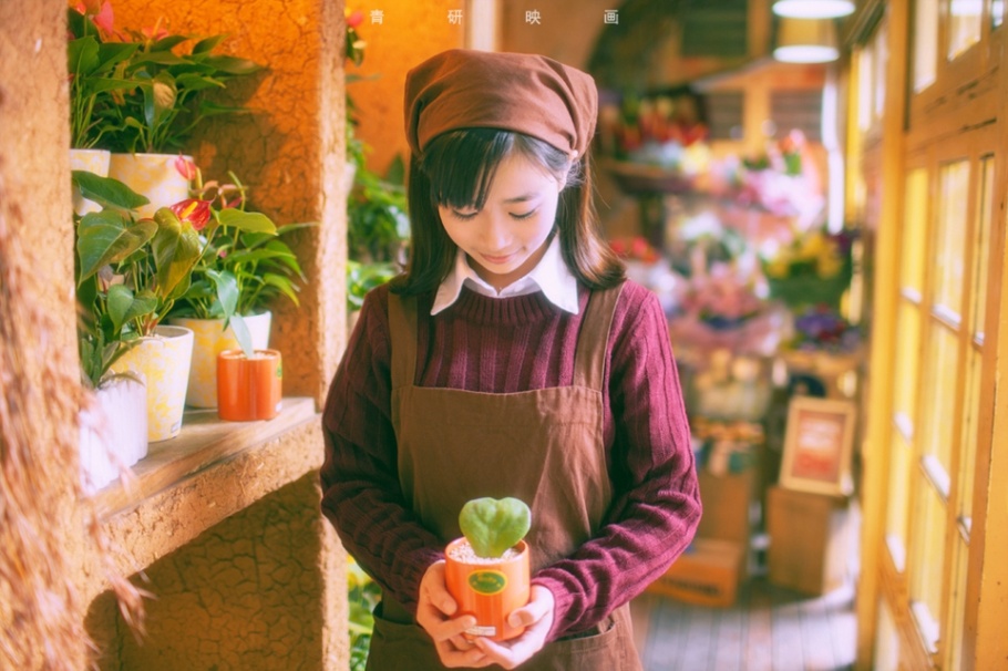 花店清纯美女手捧鲜花图片(第7页)