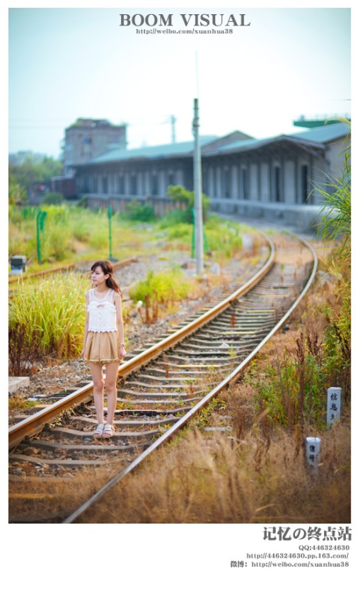 皮肤白皙学生妹铁路边文艺写真图片(第15页)