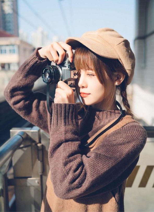 超甜美日本女生户外街拍照片(第4页)