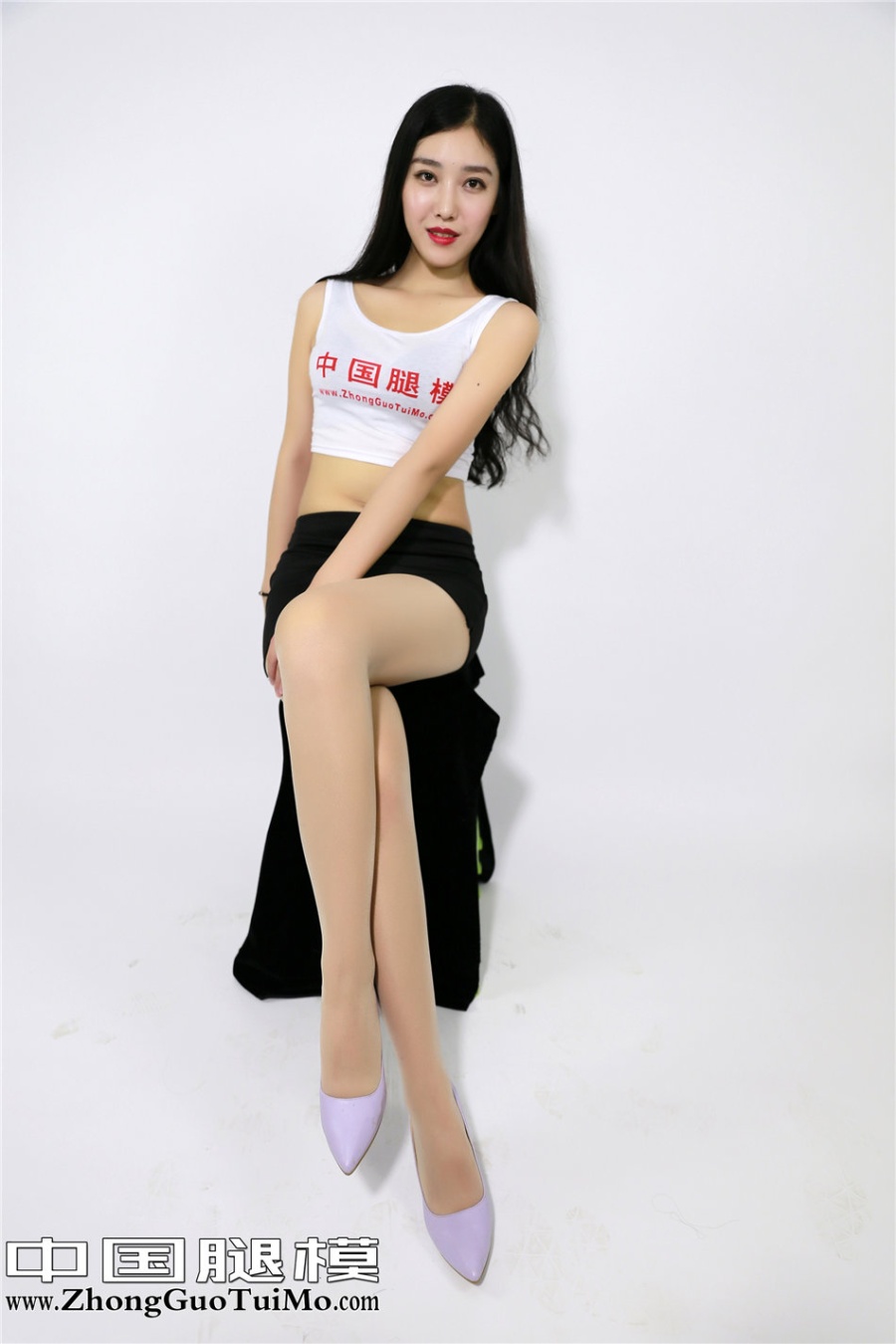 中国腿模美女小琦琦超短裙棚拍写真照片(第5页)