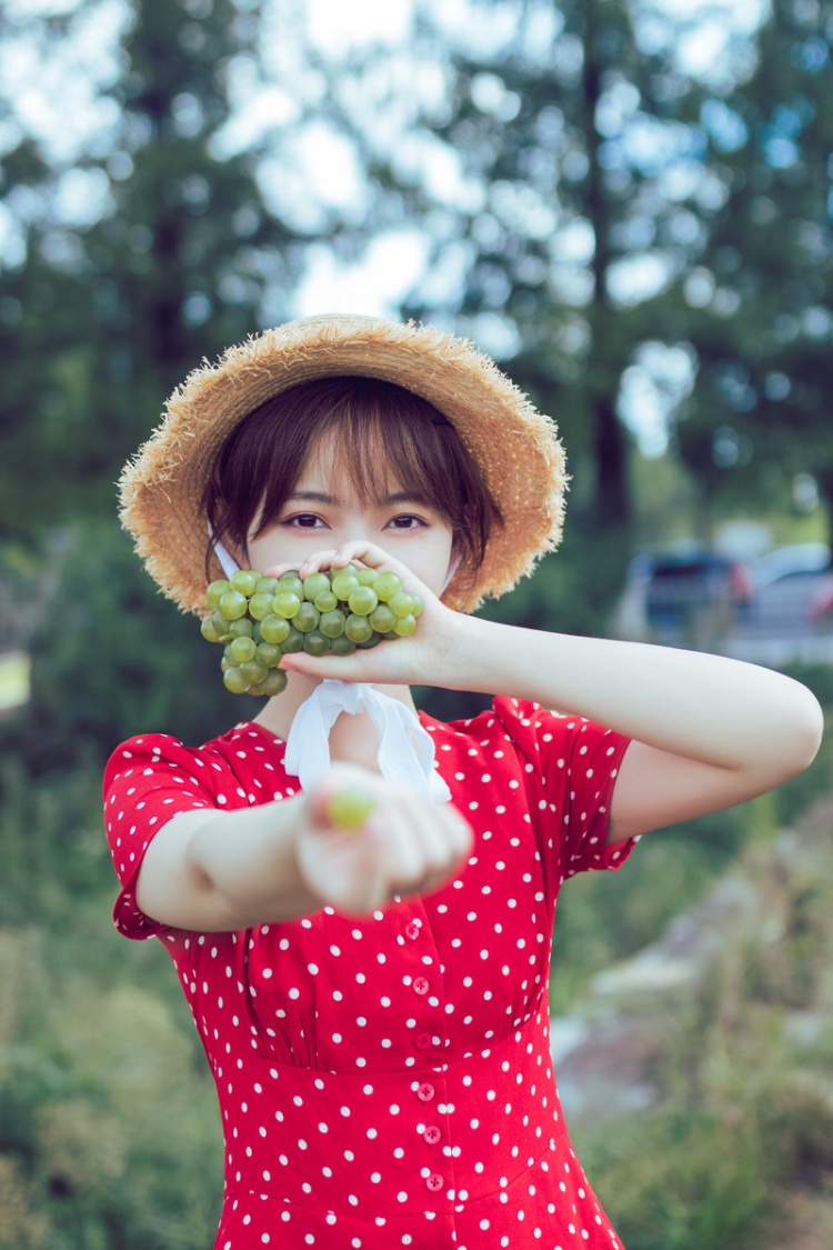 草帽美女户外小清新写真照片(第8页)