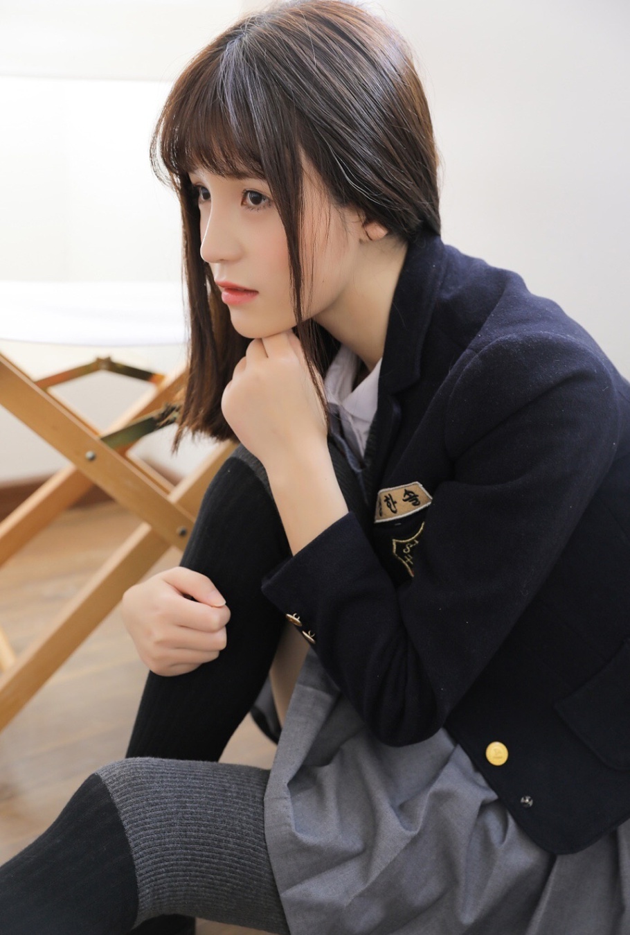 超可爱日本大眼睛美女JK制服写真图片(第4页)