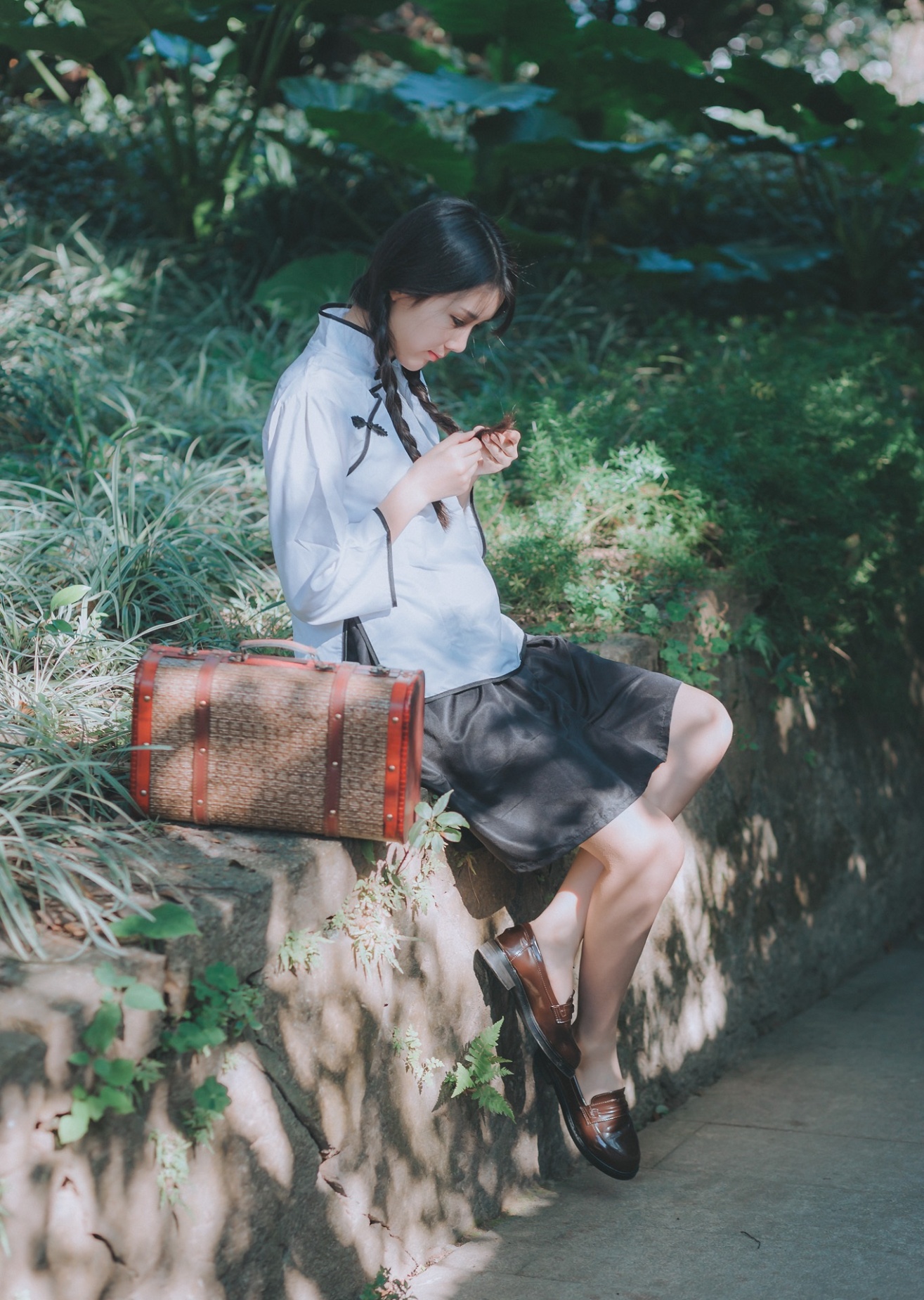 民国风古装美女户外清纯写真照片(第3页)