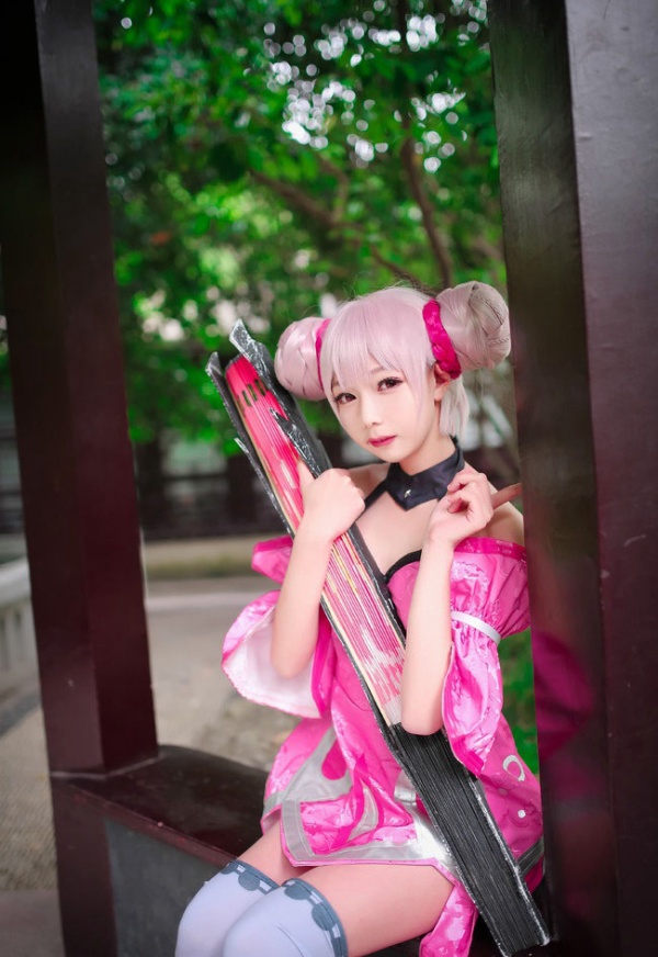 王者荣耀小乔cosplay白丝美腿室外写真图片(第4页)