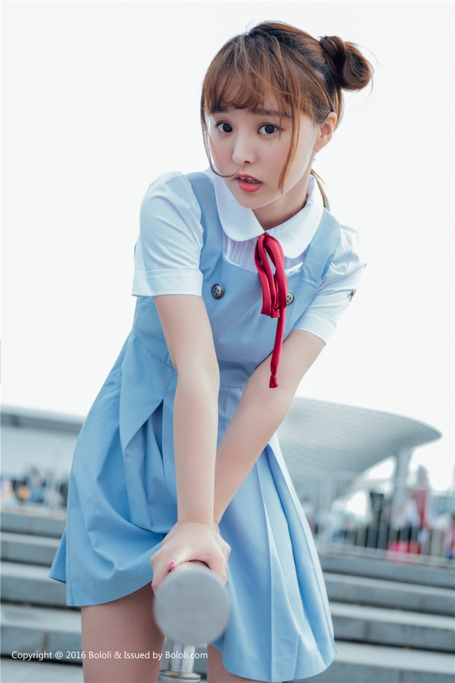 90后小萝莉柳侑绮户外学生制服清新写真图片(第19页)