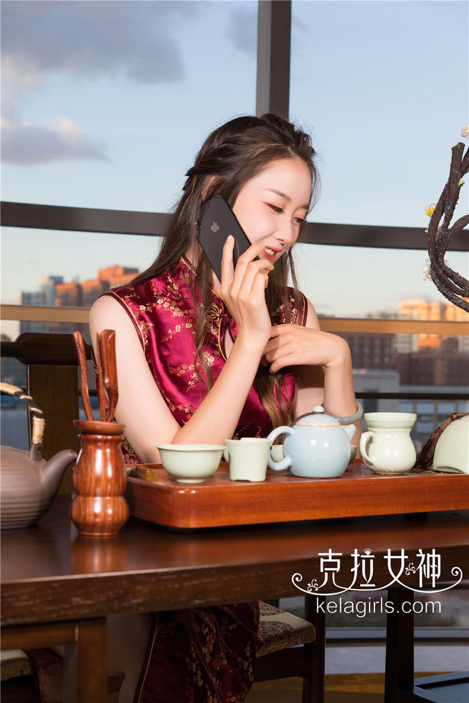 清纯美女杨暖亮丝旗袍私房写真照片(第20页)