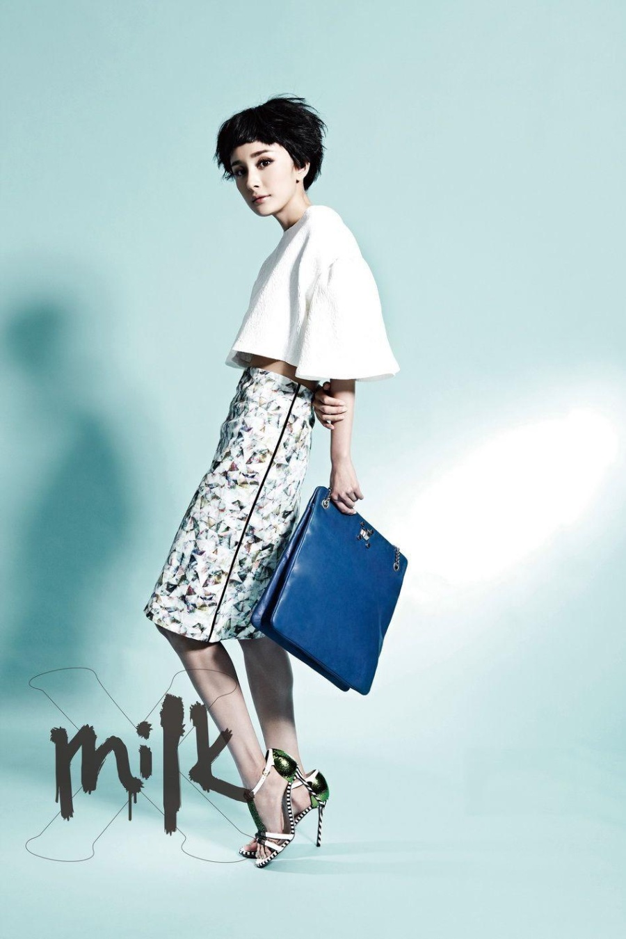 著名女明星杨幂时尚milk杂志写真的照片(第6页)