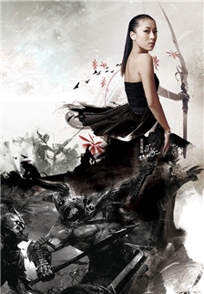 《激战2》吉克隽逸魔幻造型女战士的写真