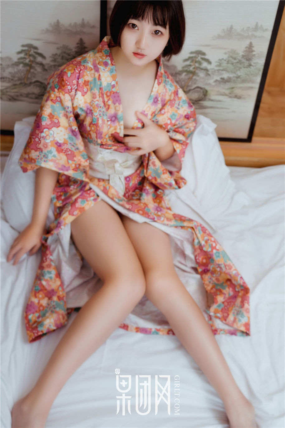 Girlt果团人像摄影写真 清纯和服美女稻田千花白嫩玉乳销魂湿身诱惑写真图片(第11页)