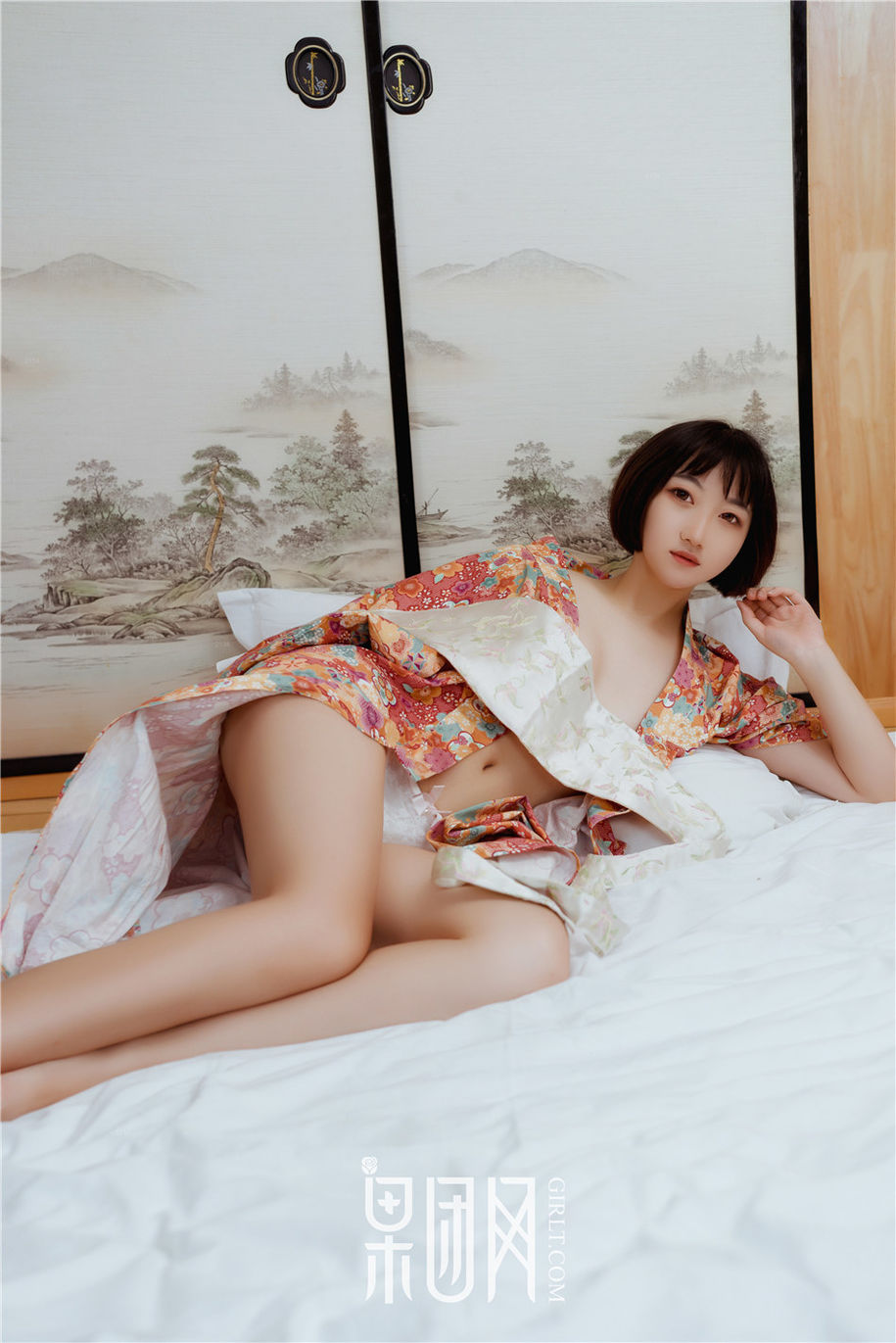 Girlt果团人像摄影写真 清纯和服美女稻田千花白嫩玉乳销魂湿身诱惑写真图片(第17页)