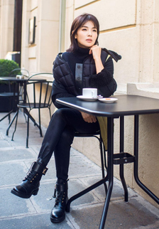 刘涛冬装搭配街拍图片