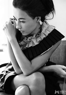 香港著名明星张柏芝黑白时尚大片写真图片