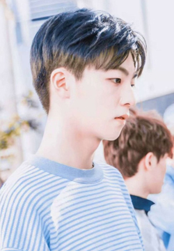 陈立农蓝色条纹衣服图片