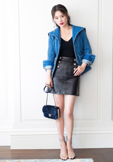 马思纯超短裙时装电影展性感图片