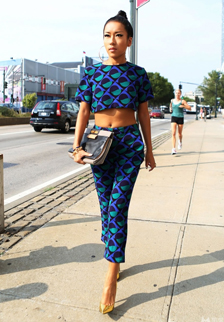 吉克隽逸纽约时装周时尚街拍图片大全