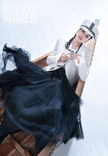 舒淇《时尚芭莎》性感时尚杂志写真
