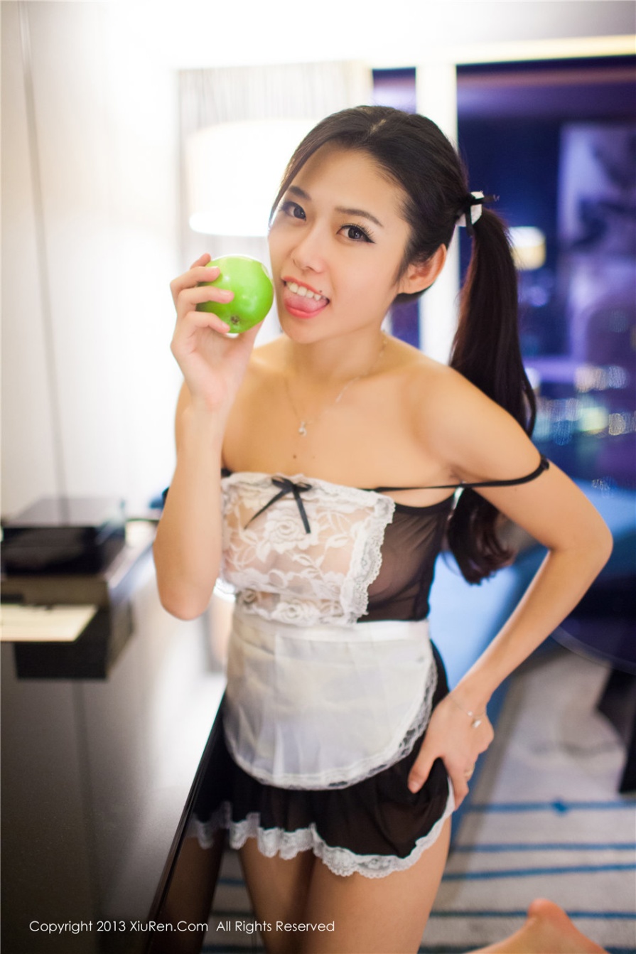 极品美女uvian本能酒店床上女仆装大胆人体艺术照(第13页)