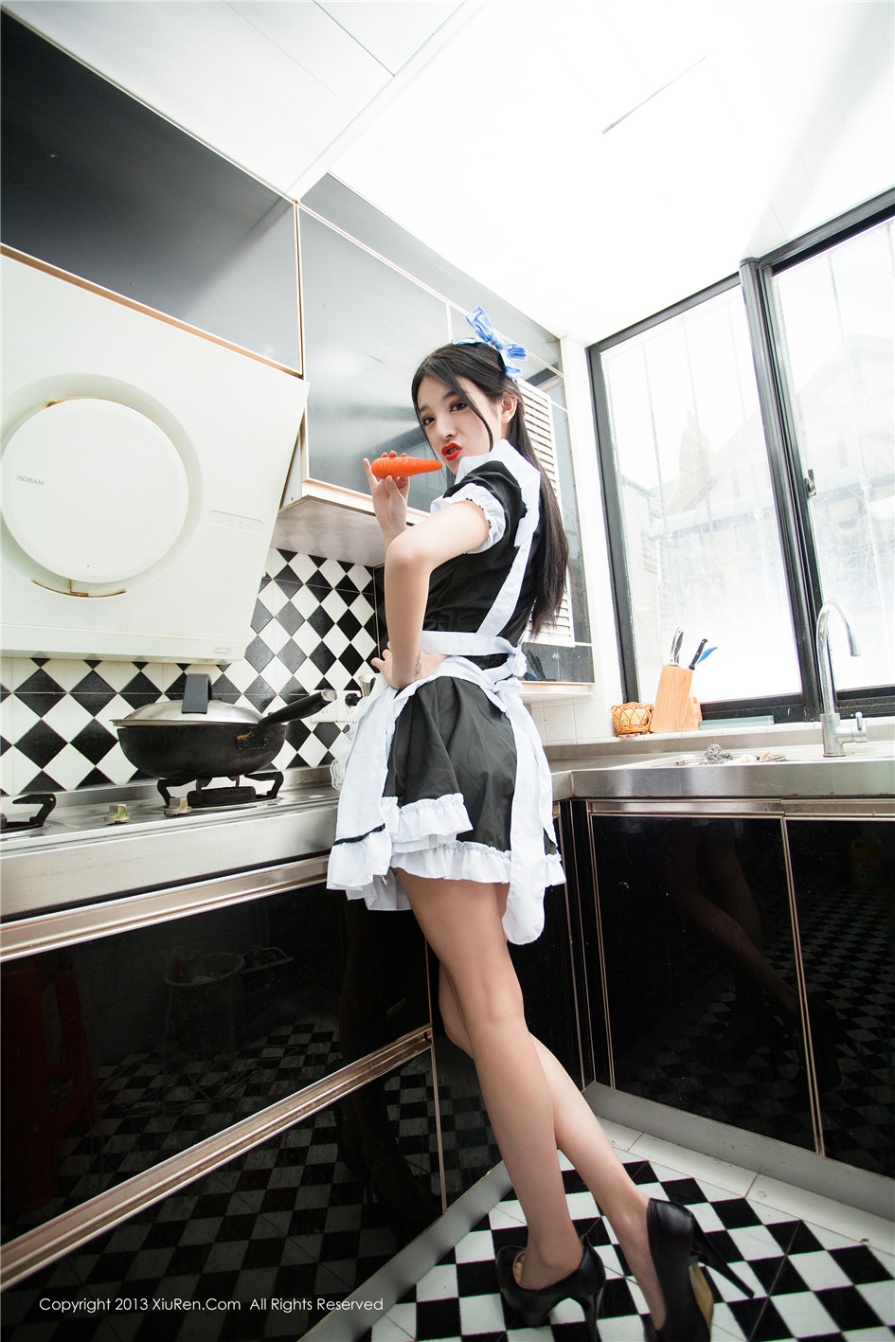 惊艳美女模特陈大榕女仆装大胆人体艺术照(第69页)