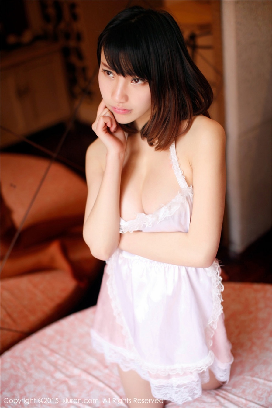 风骚美女颜浅浅情趣女仆装真空白嫩玉体诱惑大胆人体艺术写真图片(第30页)
