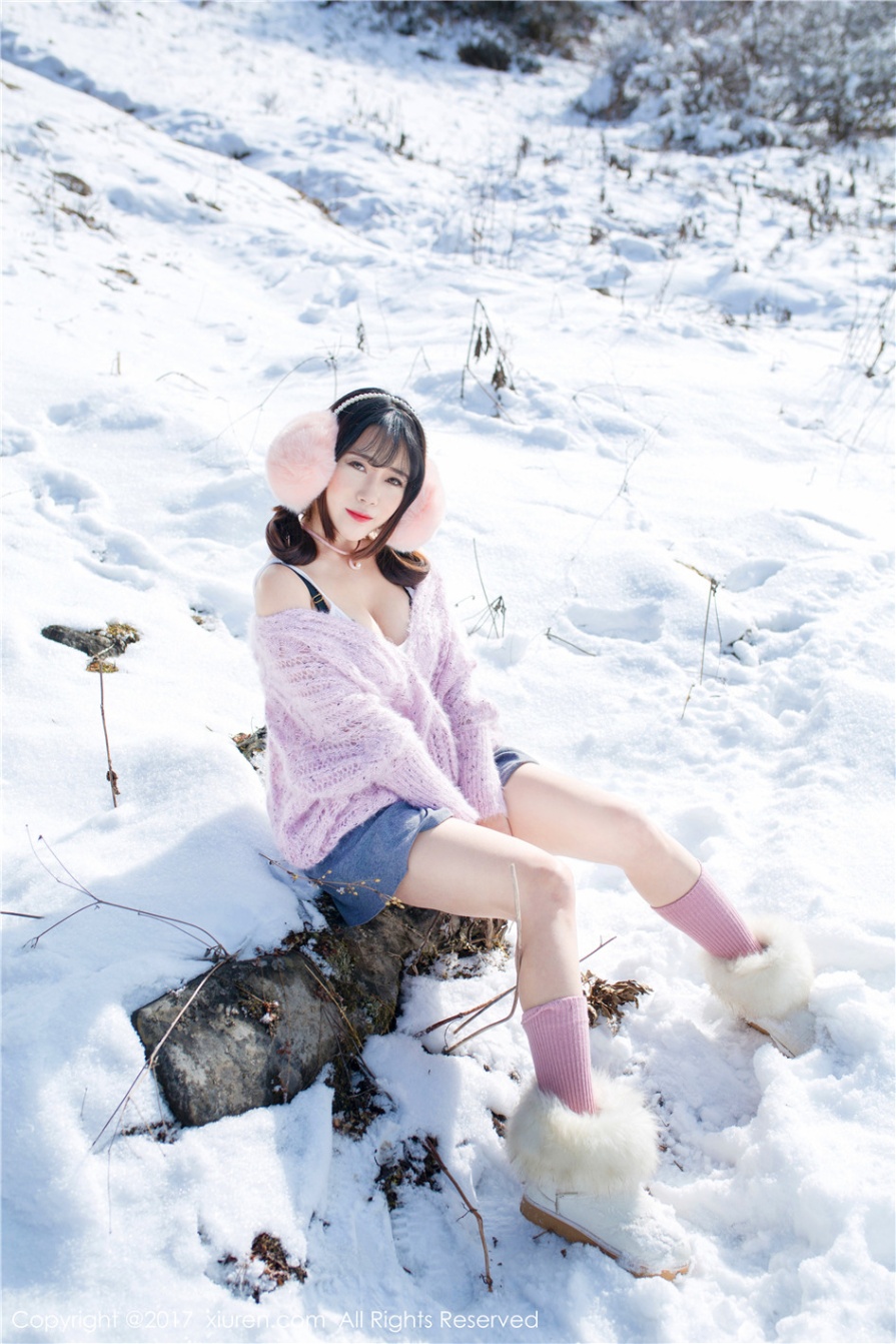 顶级人体模特美女靓Youlina雪地脱衣蕾丝小内内撩人写真图片(第10页)