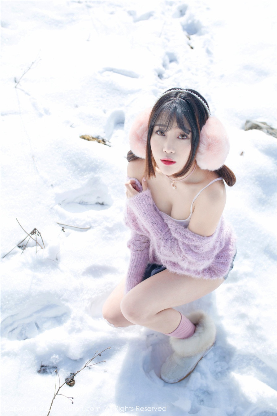 顶级人体模特美女靓Youlina雪地脱衣蕾丝小内内撩人写真图片(第16页)