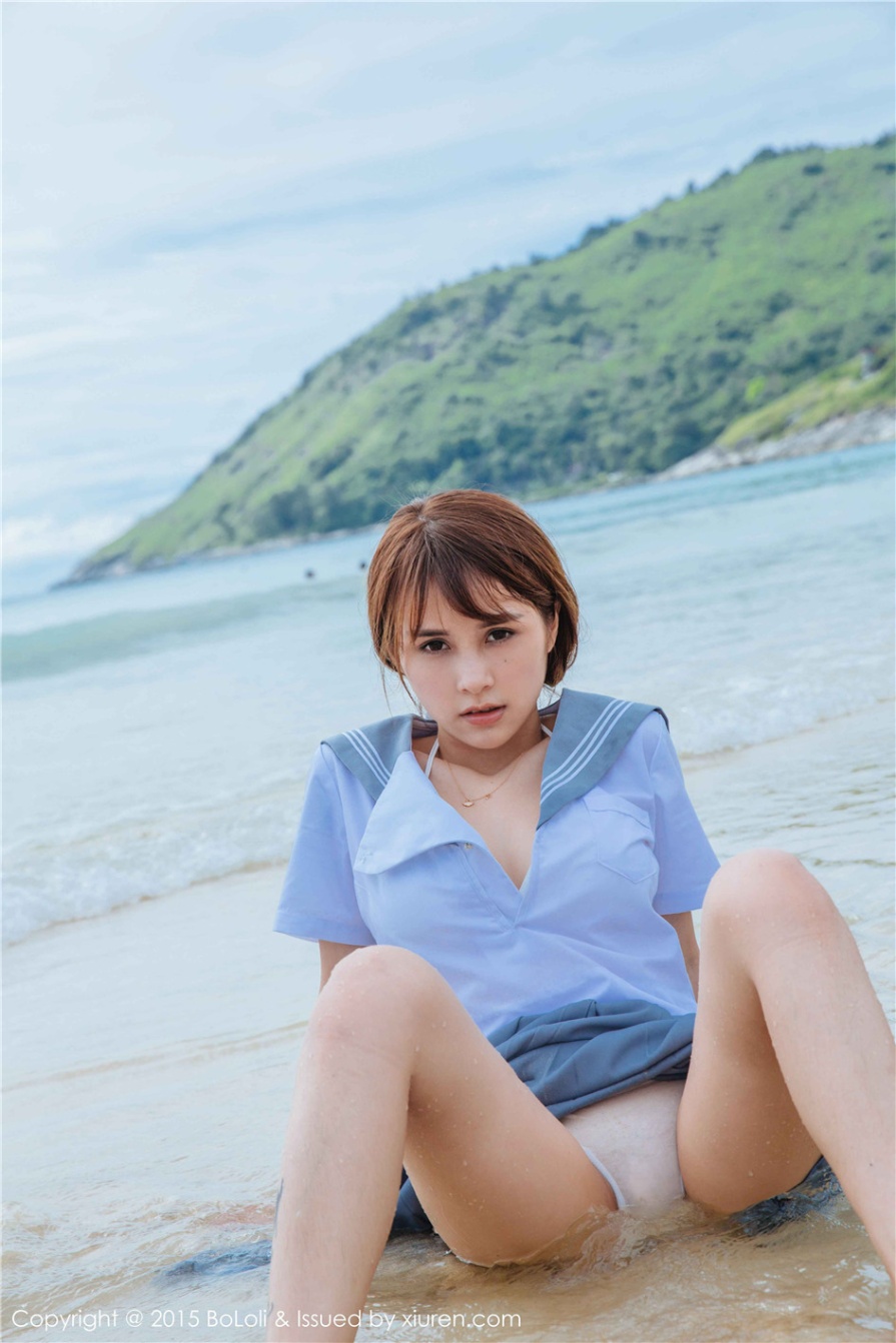 顶级人体模特美女夏美酱JK制服海边湿身写真图片(第22页)