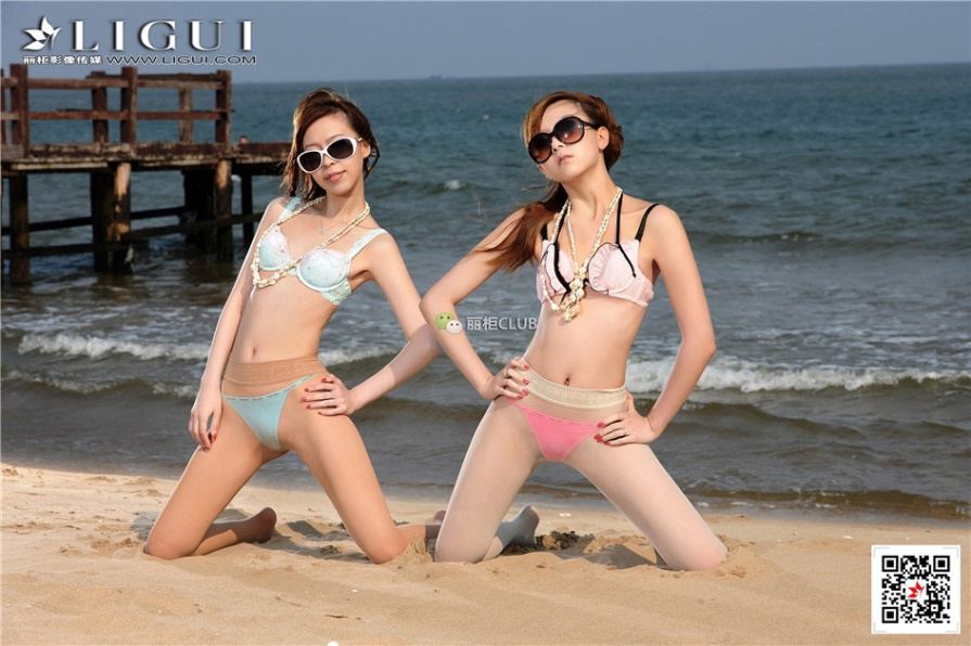 顶级身材美女Vicky&amp;桃子海边人体艺术照(第5页)