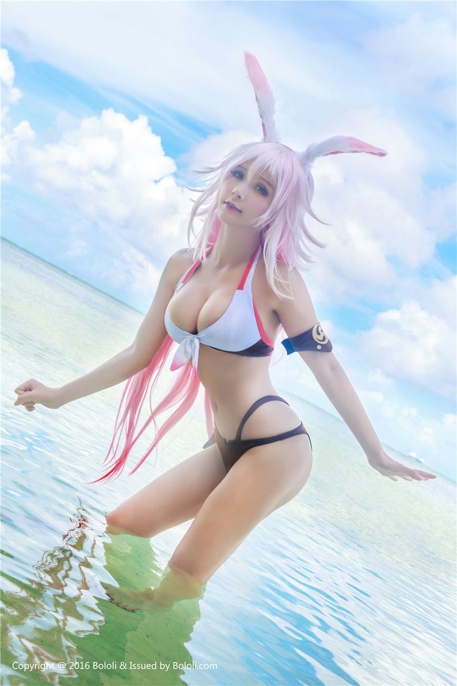 童颜巨乳美女夏美酱cosplay八重樱户外大胆人体艺术写真照片(第25页)