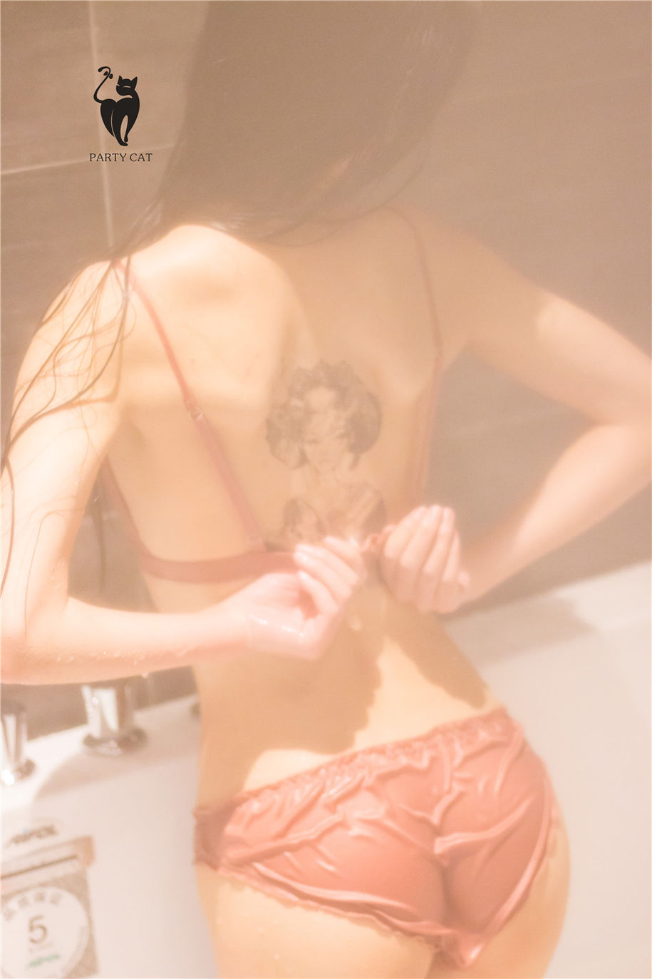 PartyCat轰趴猫 娇嫩纹身美女浴室销魂湿身诱惑摄影福利图片(第28页)