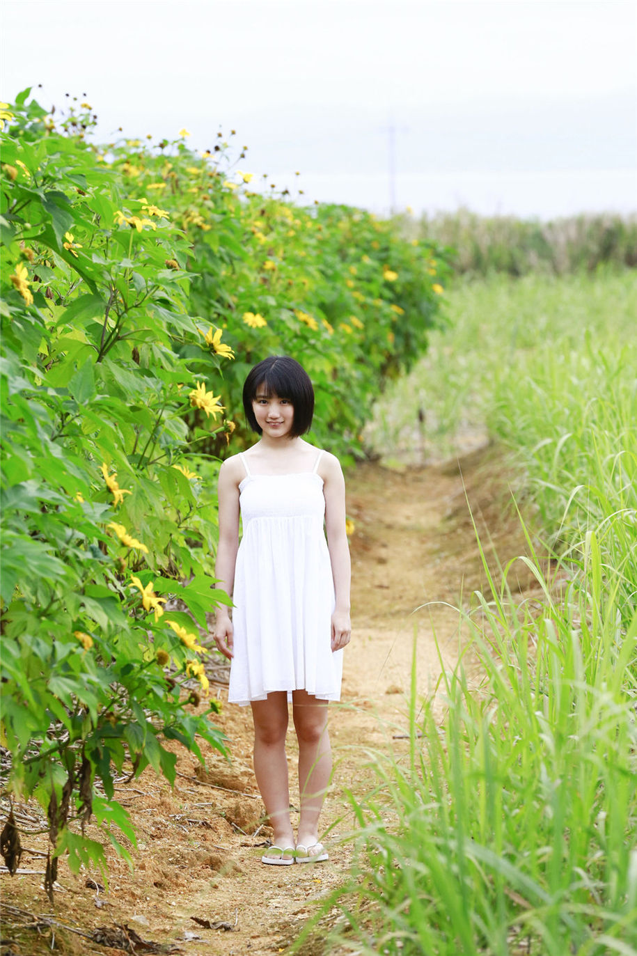 日本短发美女船木結吊带裙写真图片(第2页)