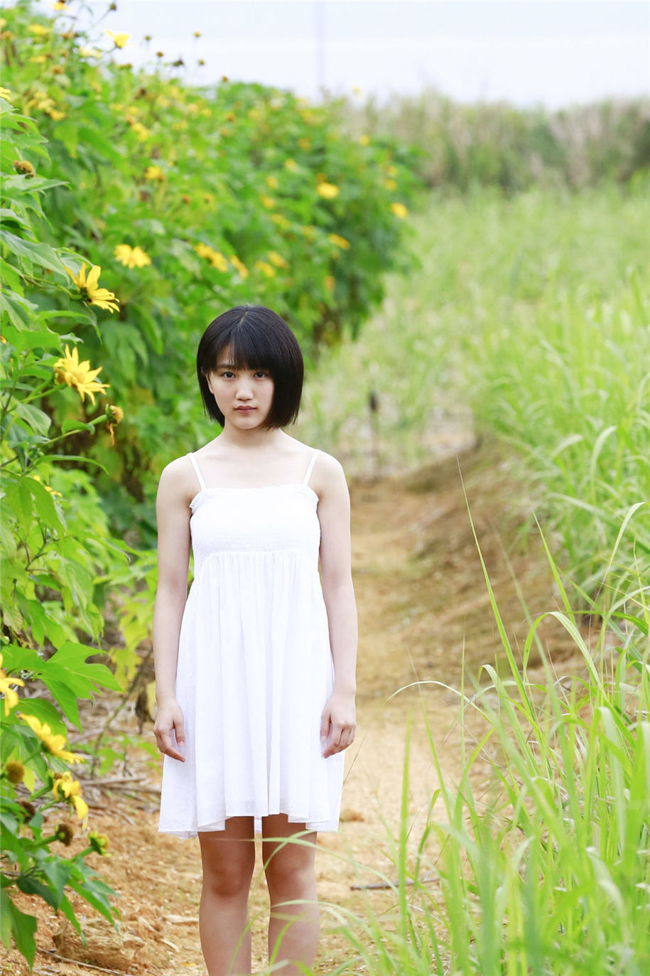 日本短发美女船木結吊带裙写真图片(第3页)