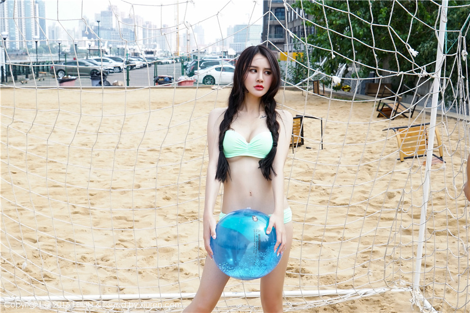 [FEILIN]阳光女孩Cheryl青树大玩沙滩排球图片VOL.012(第8页)
