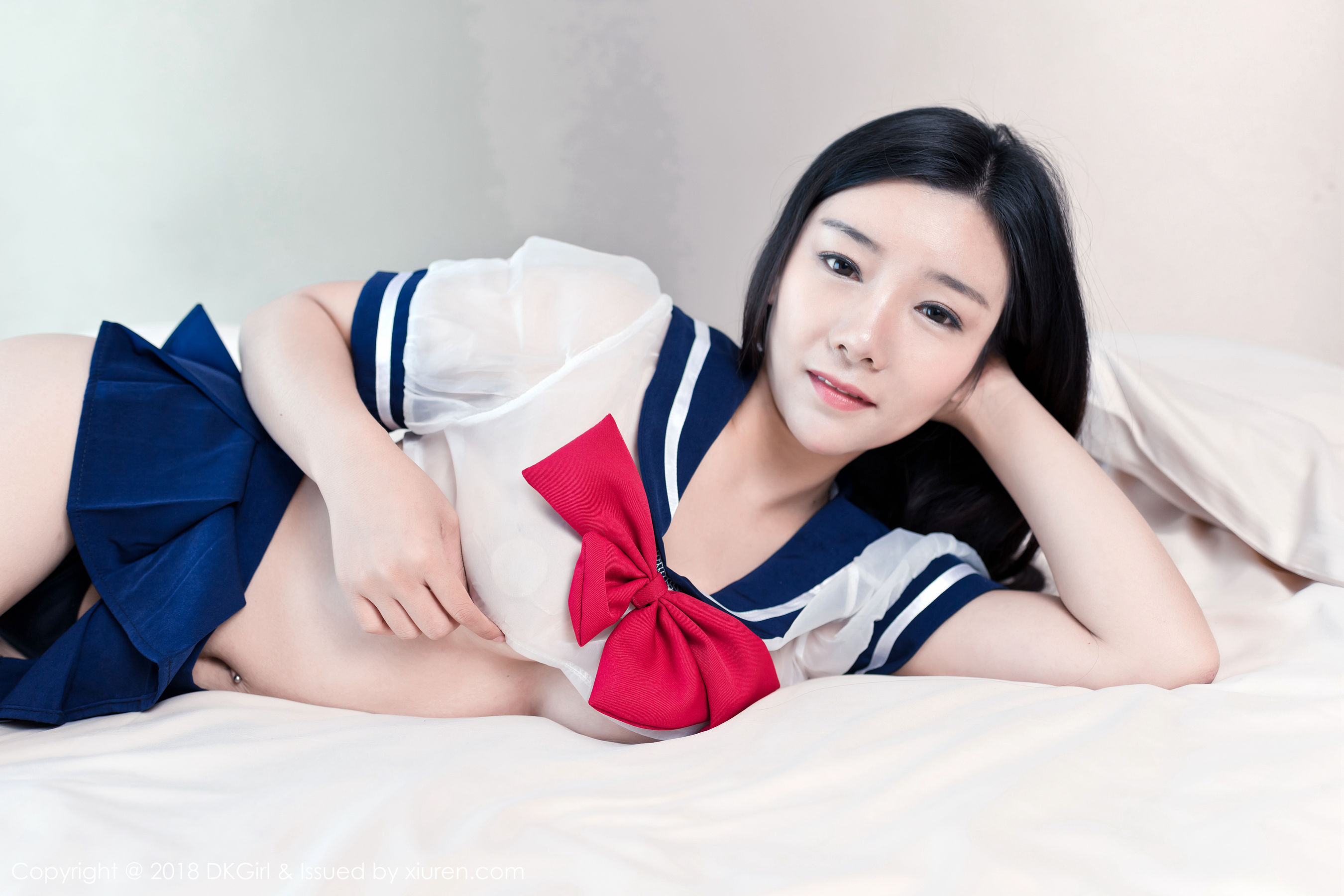 媛美人《甜美校服系列+情趣SM内衣》 [御女郎DKGirl] Vol.061 写真集(第21页)
